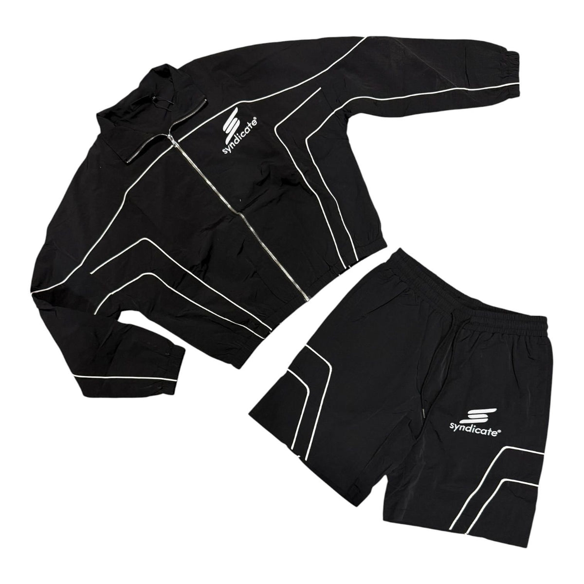 "Nylon 2" Black Short Set
