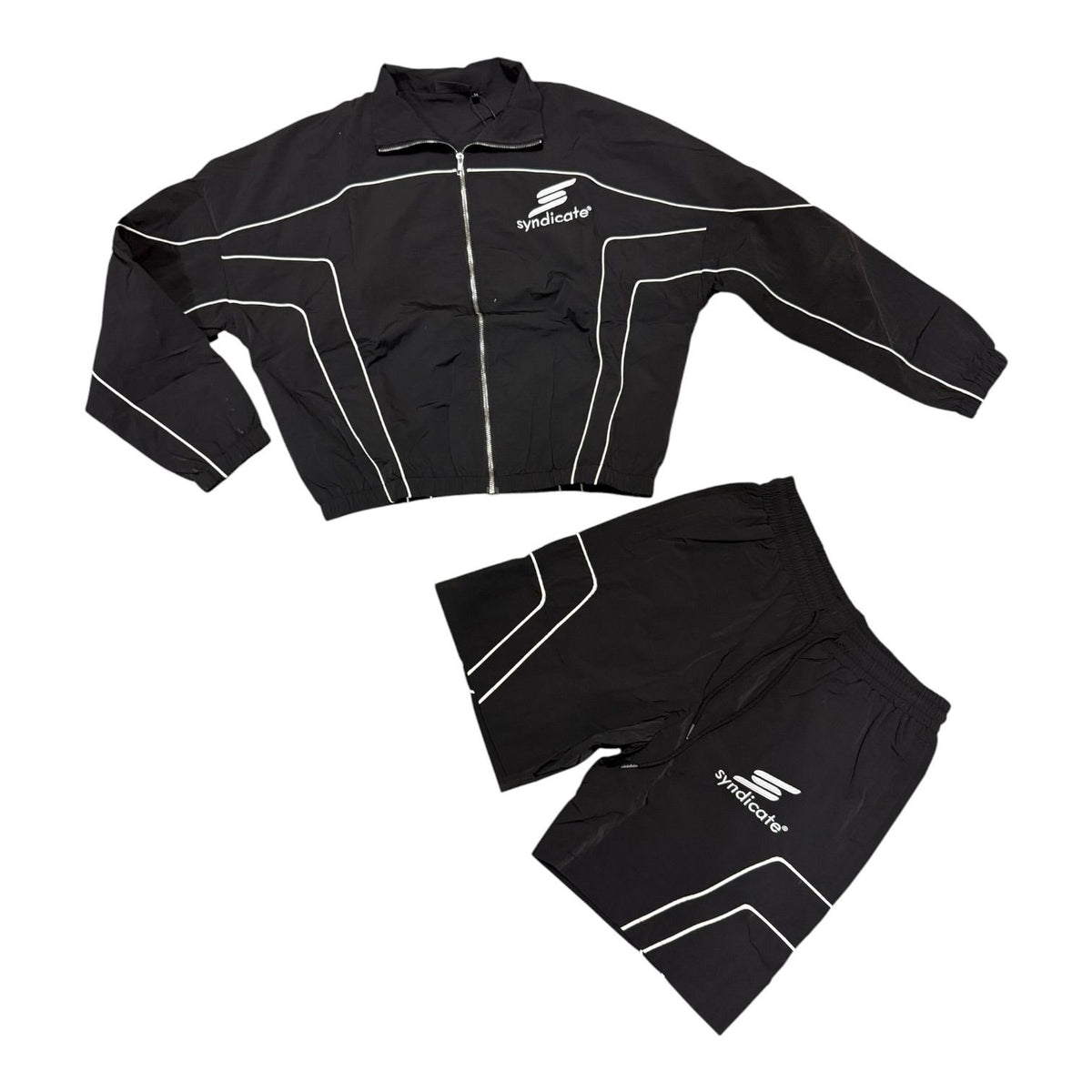 "Nylon 2" Black Short Set