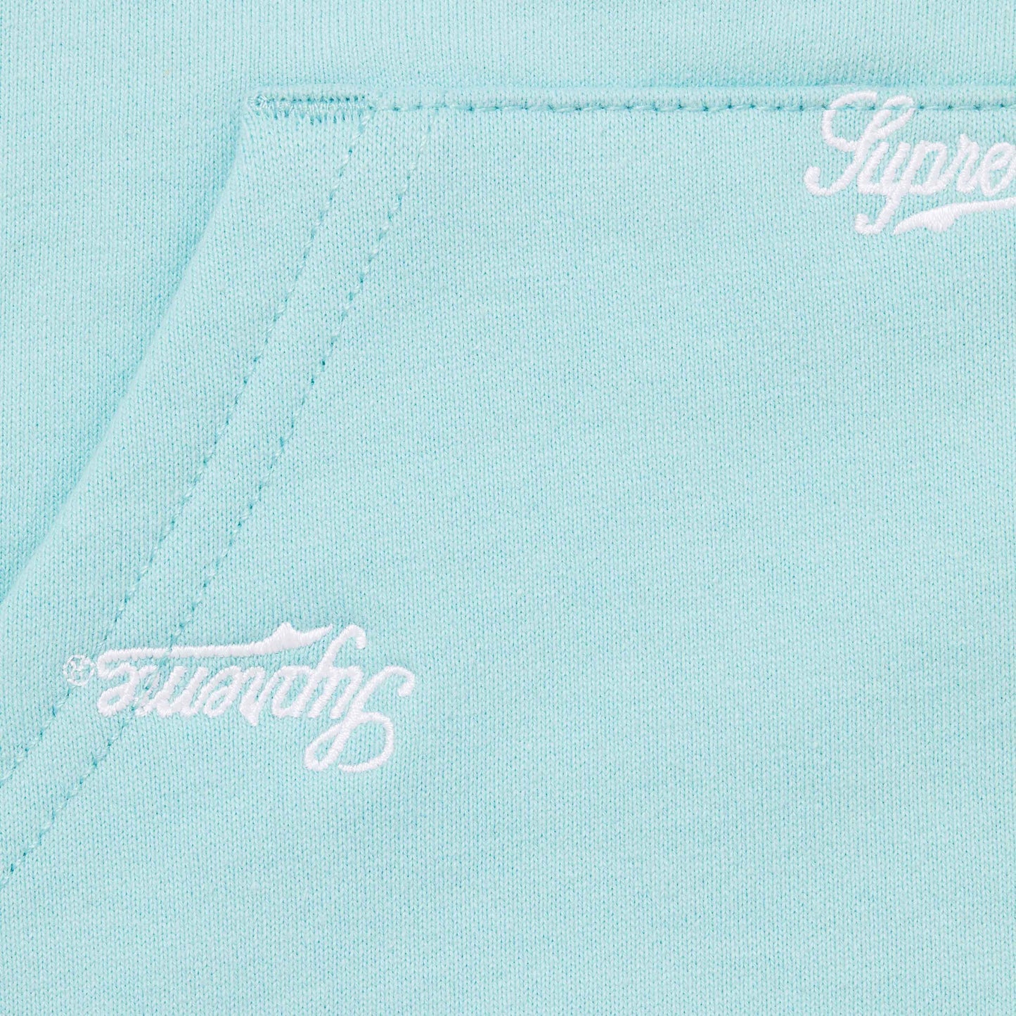 Repeat Script Zip Up Hooded Sweatshirt