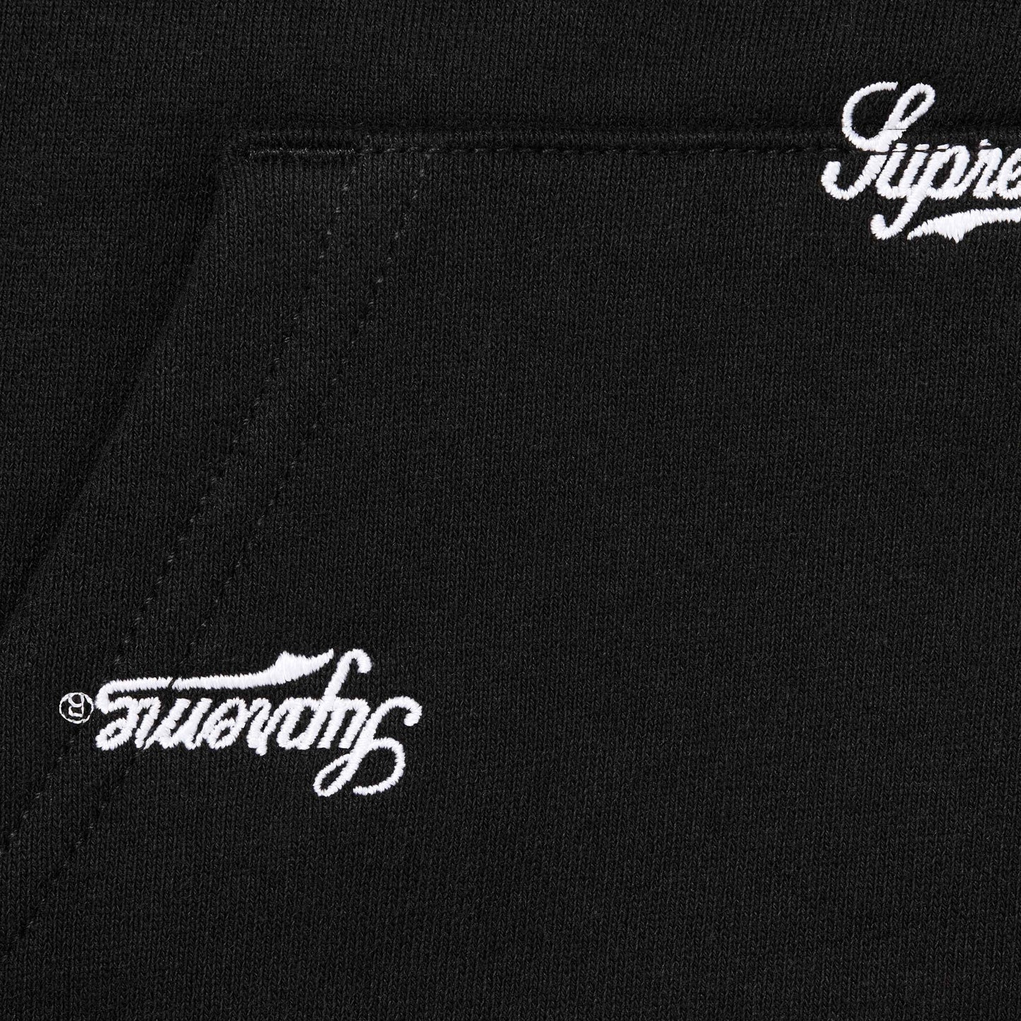 Repeat Script Zip Up Hooded Sweatshirt