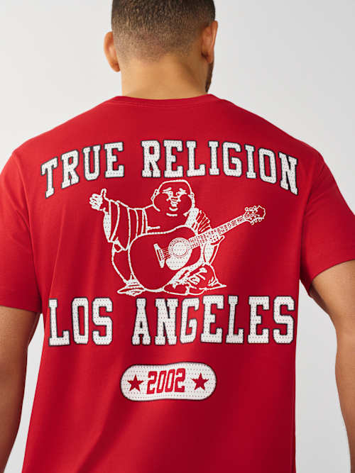 SS MESH PRINT BUDDHA TEE